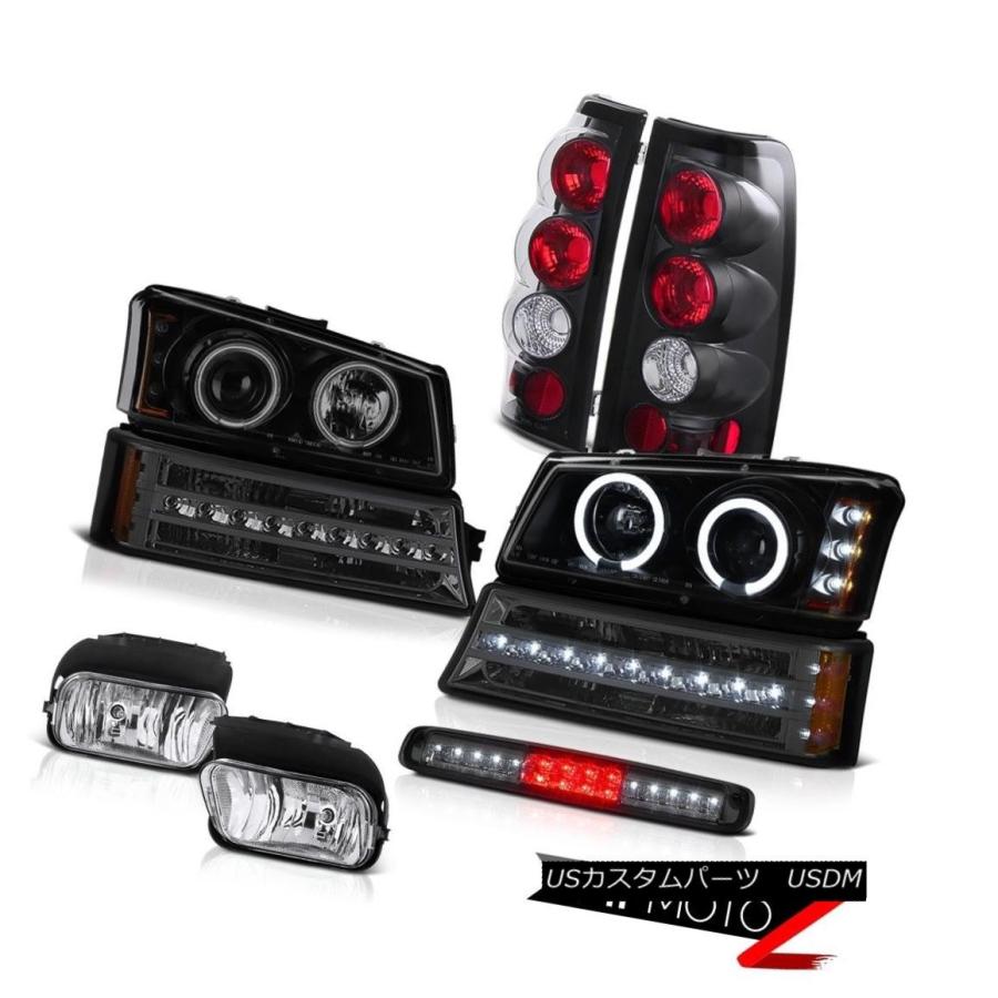 ヘッドライト 03-06 Silverado Foglampsスモーキールーフキャブランプ信号ヘッドライトテールランプユーロ 03-06 Silver