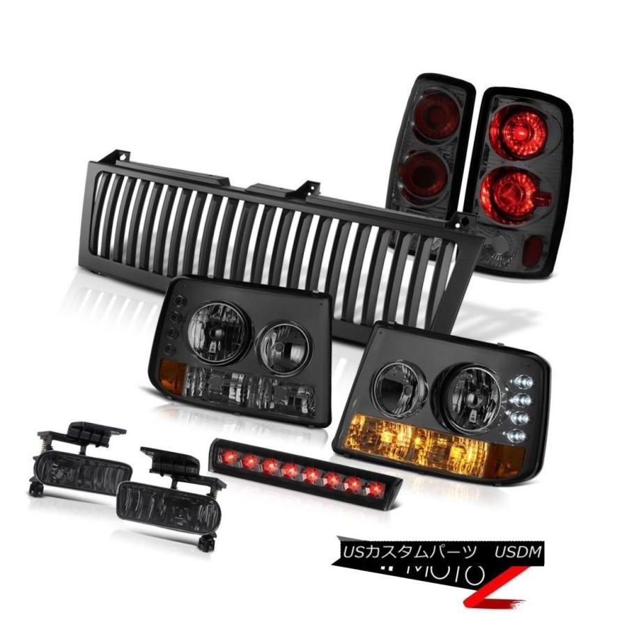 ヘッドライト 00-06タホ4.8LヘッドライトランプテールティンテッドフォグハイカーゴLEDブラックグリル 00-06 Tahoe 4.8L Hea