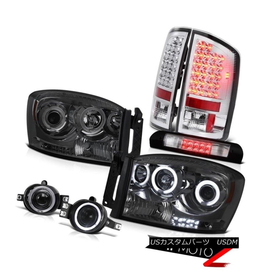 ヘッドライト CCFLエンジェルアイヘッドランプLEDタイルランプフォッグハイストップ2006 Dodge Ram Magnum V8 CCFL An