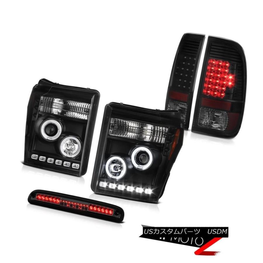 ヘッドライト 11-16 F250 Xltファントムスモークハイストップランプリアブレーキライトブラックヘッドランプ 11-16 F250 Xlt P