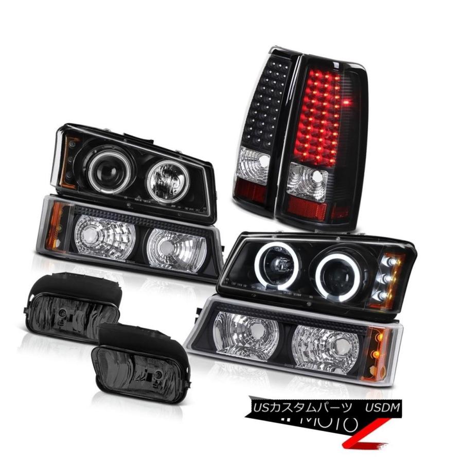 ヘッドライト C.C.F.L Haloプロジェクターヘッドライト信号ブレーキライトFoglamp 2003 2004 Silverado C.C.F.