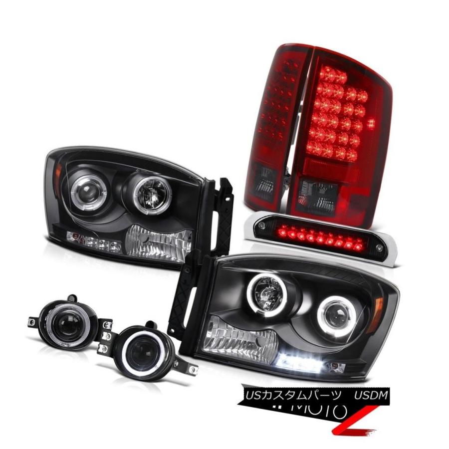 ヘッドライト 2007年Dodge Ram 3500 LED DRLヘッドライトテールライトグラスフォッグThirdブレーキカーゴ 2007 2008