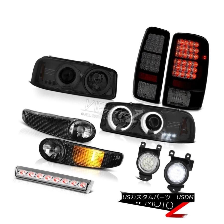ヘッドライト CCFL Haloヘッドライト信号リアブレーキテールライトFogLights LED 2001-2006ユーコン CCFL Halo H
