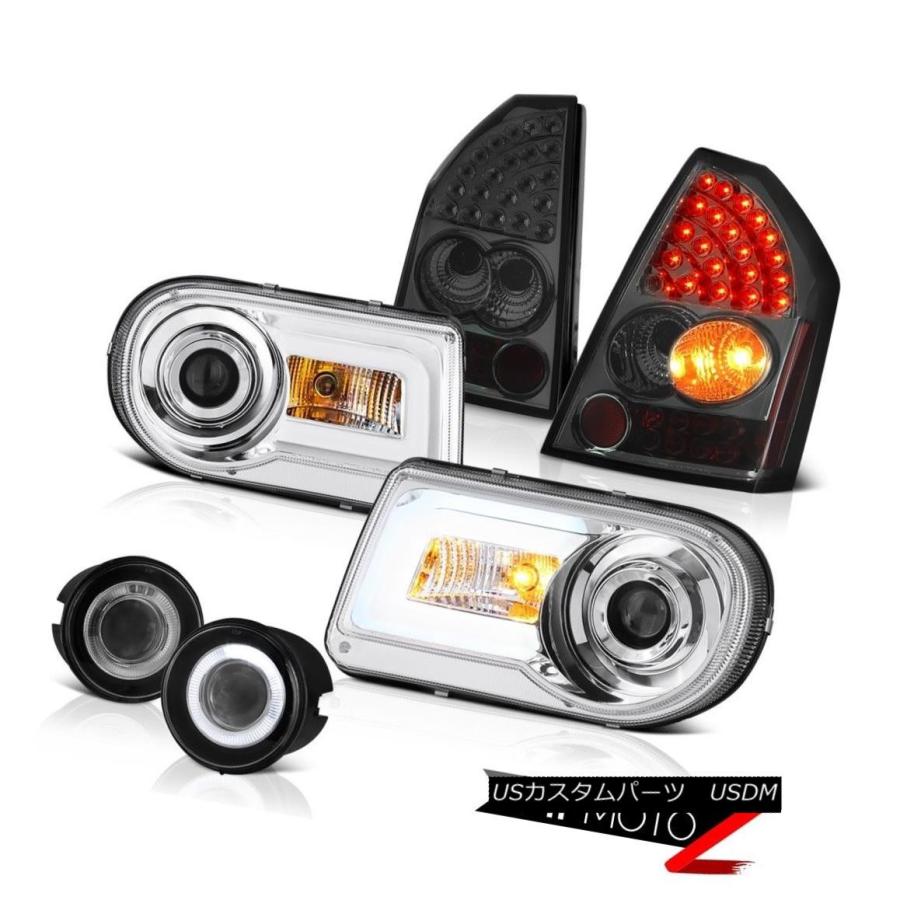 ヘッドライト 2005 2006 2007 Chrysler 300C LEDヘッドライトスモークテールライトプロジェクターフォグライト 2005 2