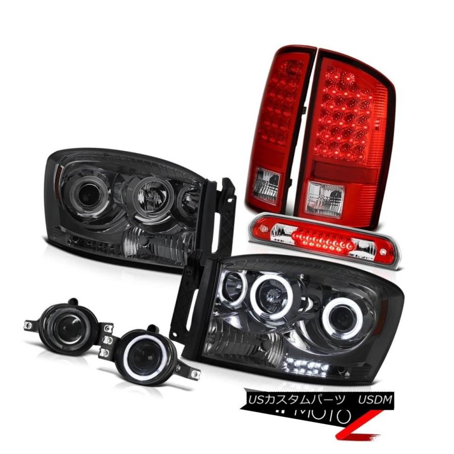 ヘッドライト 2007-2008 Dodge Ram CCFLヘッドライトLED信号テールライトバンパーフォグ屋根ブレーキ 2007-2008 Dod
