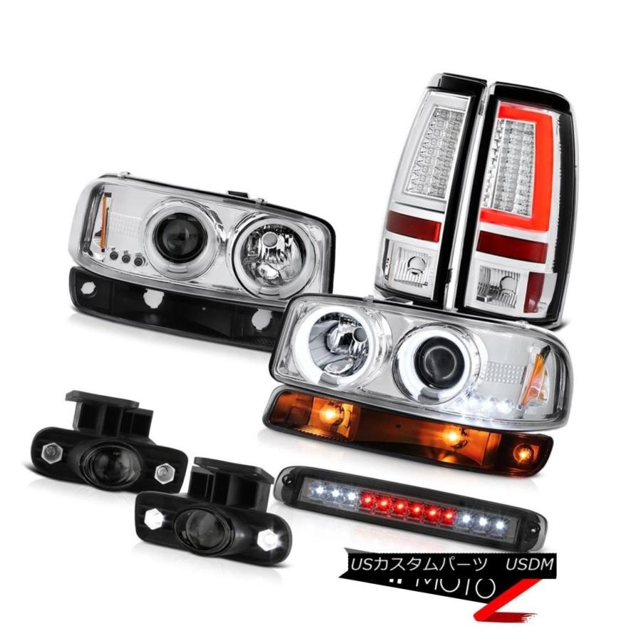 ヘッドライト 1999-2002 Sierra 2500灯台ハイストップランプ信号霧照明CCFLヘッドライト 1999-2002 Sierra 250