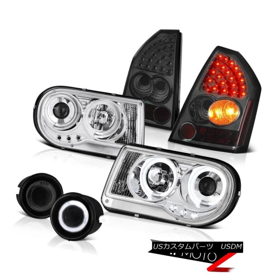 ヘッドライト 2005年2006年2007年クライスラー300C SRT8 CCFLハローヘッドライトLEDブレーキテールライトフォグ 2005 20