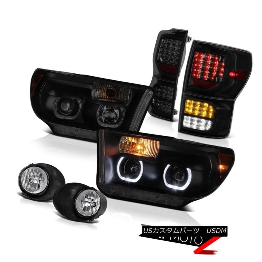 ヘッドライト 07-13トヨタ・トンドラSR5テールライトヘッドライトEuro Chrome Foglamps \