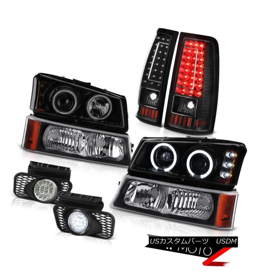 ヘッドライト 2003-2006 Silverado 1500フォグランプブラックパーキングブレーキライトライトヘッドランプ 2003-2006 Si