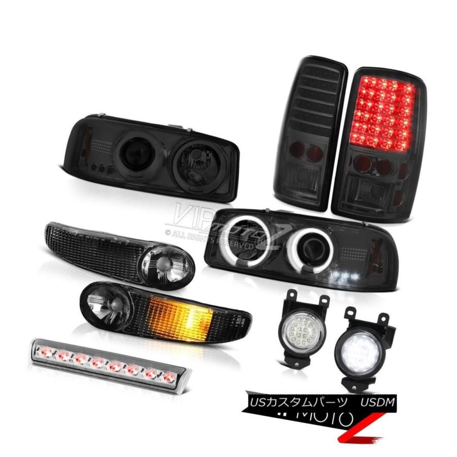 ヘッドライト HaloヘッドライトターンシグナルテールライトFogLamps Roof Brake 01-06 Yukon Denali Halo H
