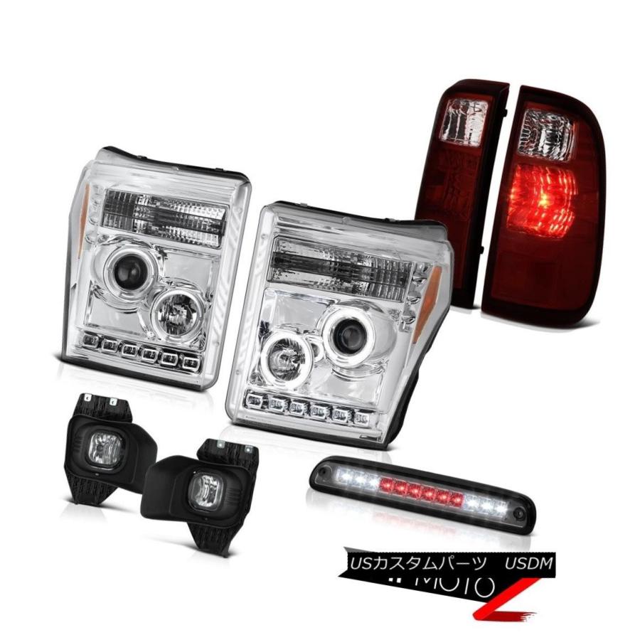 ヘッドライト 11-16 F350 X1スモークルーフブレーキライトフォグランプリアライトプロジェクターヘッドランプ 11-16 F350 Xl Sm