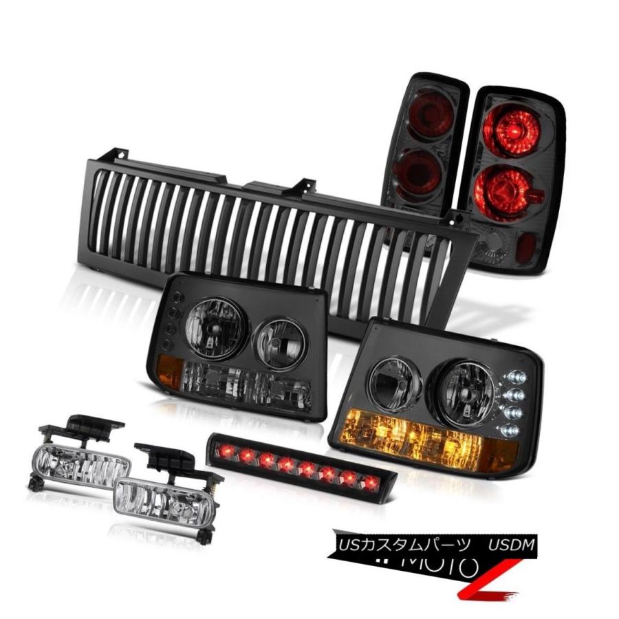 ヘッドライト ヘッドライトAltezza Smokeテールライトフォグ3rdブレーキLEDブラック00-06郊外5.7L Headlights Alt