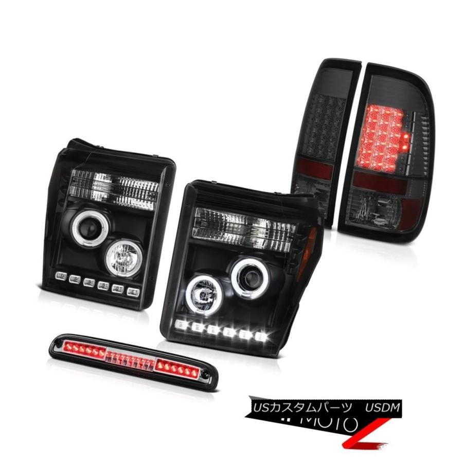 ヘッドライト 2011-2016 Ford F-250 F-350クリスタルクリア第3ブレーキランプテールライトヘッドランプ 2011-2016 Fo