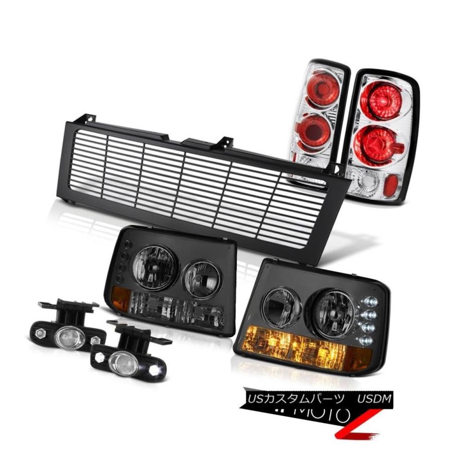 ヘッドライト スモークバンパーヘッドライトリアランプクロムフォグブラックグリル2000-2006郊外5.7L Smoke Bumper Headlig