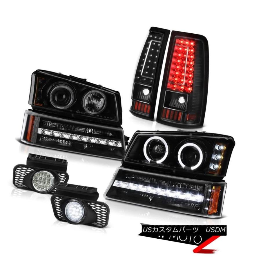 ヘッドライト 2003-2006 Silverado 2500Hdユーロクロームフォグランプテールシグナルライトヘッドランプ 2003-2006 Si