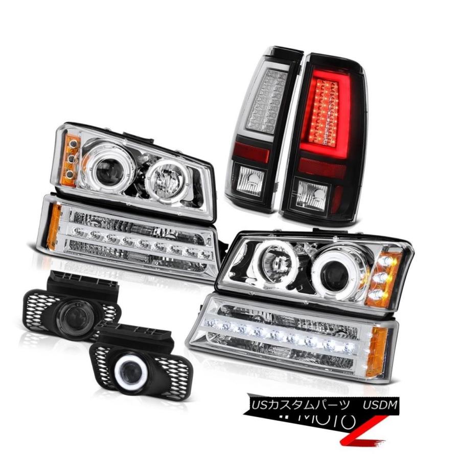 ヘッドライト 2003-2006 Silverado 1500テールランプフォグクロームターンシグナルプロジェクターヘッドライト 2003-2006