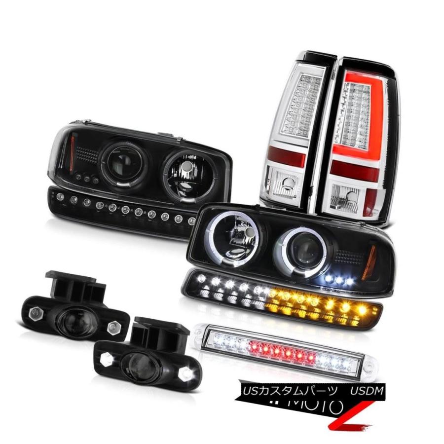 ヘッドライト 1999-2002 Sierra 2500HD TaillampsハイストップランプバンパーフォグランプヘッドランプLED 1999-2