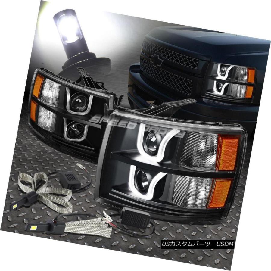 ヘッドライト U-HALO BLACK PROJECTORアンダーサイドヘッドライト+ 6000   07-13 SILVER