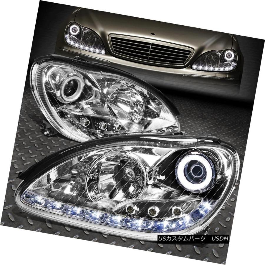 ヘッドライト [LED DRL STRIP] 2000年から2006年までのメルセデスSクラスクラスの住宅プロジェクターヘッドライト [LED DRL