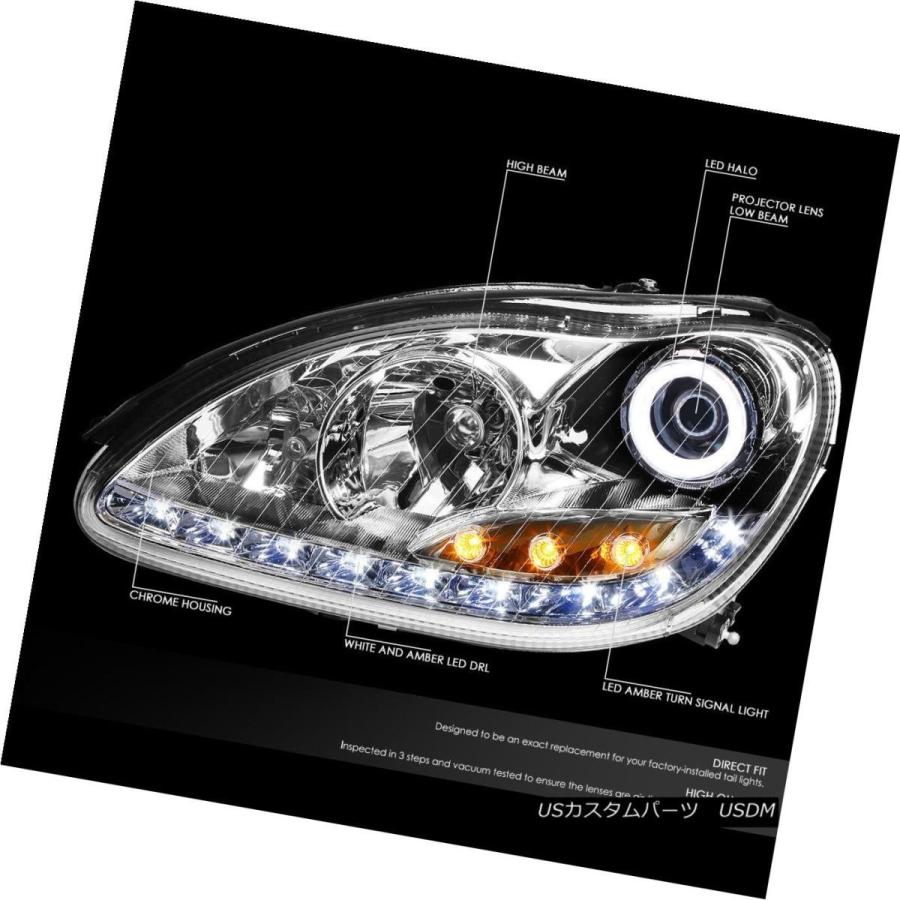 ヘッドライト [LED DRL STRIP] 2000年から2006年までのメルセデスSクラスクラスの住宅プロジェクターヘッドライト [LED DRLの画像
