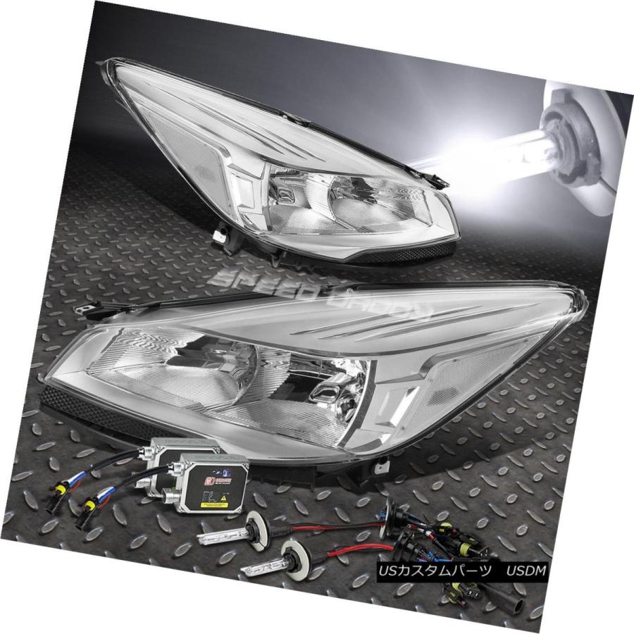 ヘッドライト CHROME HOUSING CLEAR SIDEヘッドランプ+ 6000k HID BULB +バラストキット13-16 ESCAPE