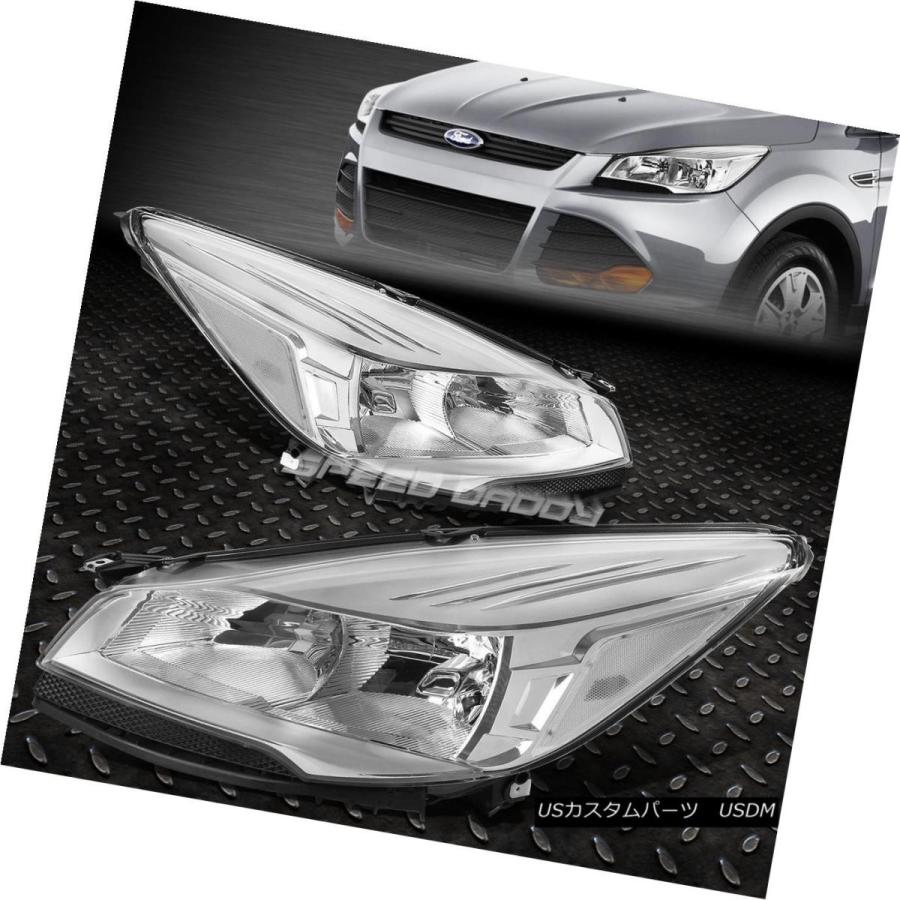 ヘッドライト CHROME HOUSING CLEAR SIDEヘッドランプ+ 6000k HID BULB +バラストキット13-16 ESCAPEの画像