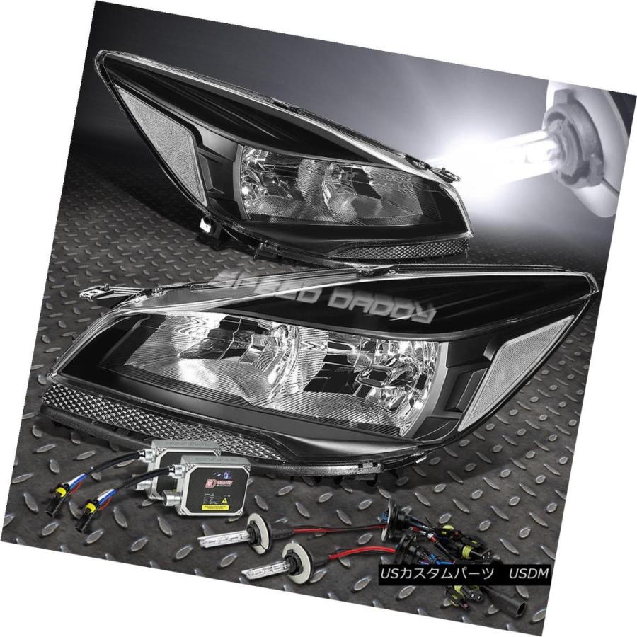 ヘッドライト BLACK HOUSINGクリアサイドマークヘッドライト+ 6000   13-16エスケープ用K HID +バ