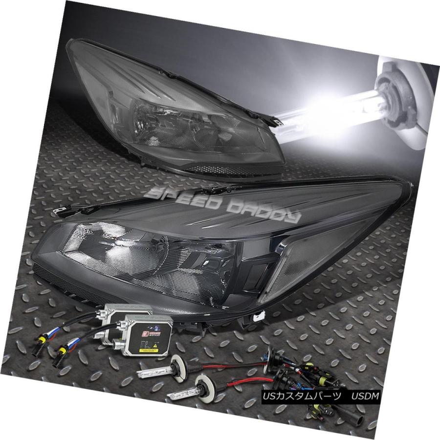 ヘッドライト 燻製住宅クリアサイドヘッドランプ+ 6000k HID BULB +バラストキット（13-16エスケープ） SMOKED HOUSING