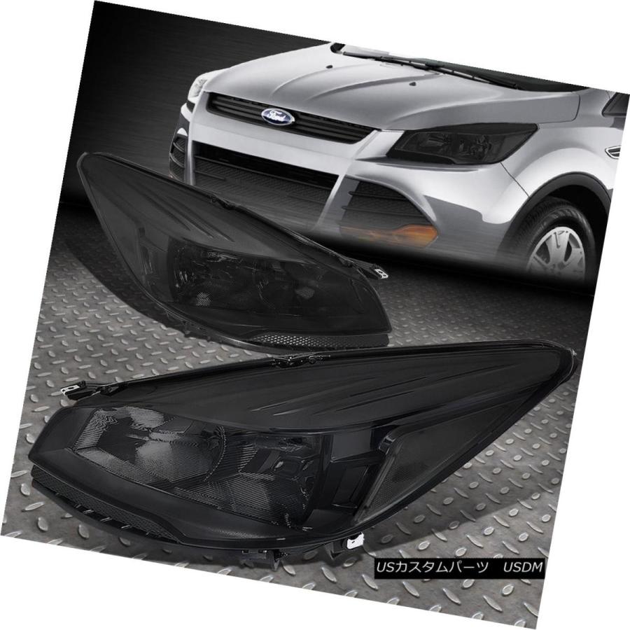 ヘッドライト 燻製住宅クリアサイドヘッドランプ+ 6000k HID BULB +バラストキット（13-16エスケープ） SMOKED HOUSINGの画像