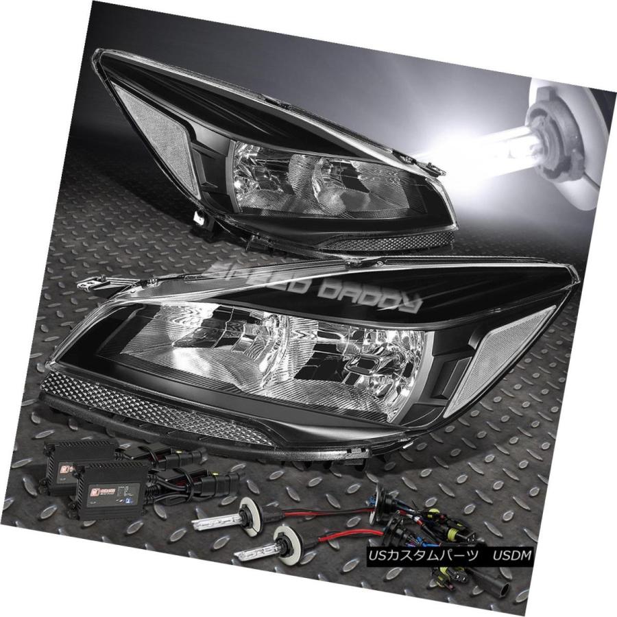 ヘッドライト BLACK HOUSINGクリアサイドマークヘッドライト+ 6000   13-16エスケープ用K HID +ス