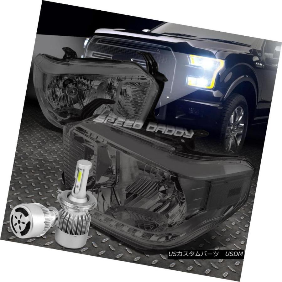 ヘッドライト 煙のない住宅のクリアサイドLED DRLヘッドライト+ 6000  14-17 TUNDRAのK HID LED + FAN