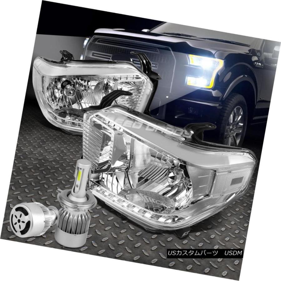 ヘッドライト CHROME HOUSING CLEAR SIDE LED DRLヘッドライト+ 6000   14-17 TU