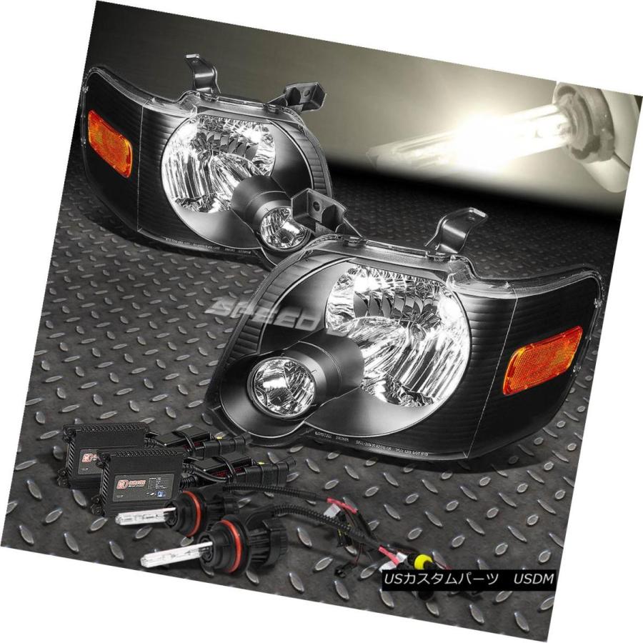 ヘッドライト BLACK HEADLIGHT + CORN 06-10 FORD EXPLORER / SPORT TRACのERライ