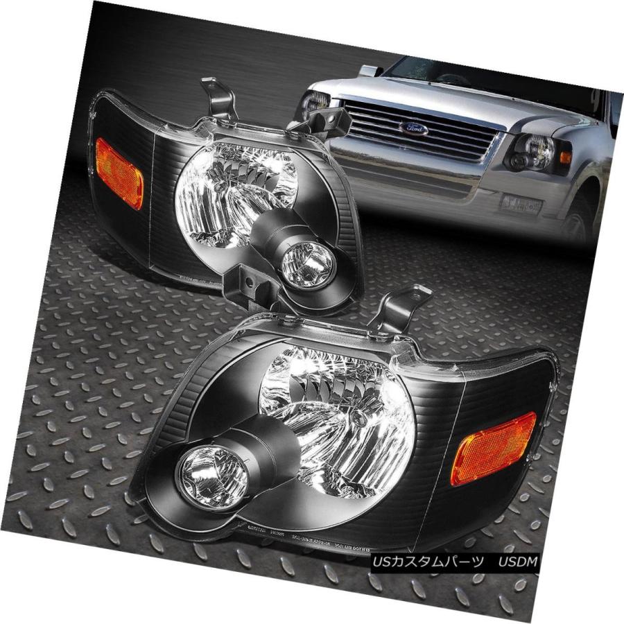ヘッドライト BLACK HEADLIGHT + CORN 06-10 FORD EXPLORER / SPORT TRACのERライ