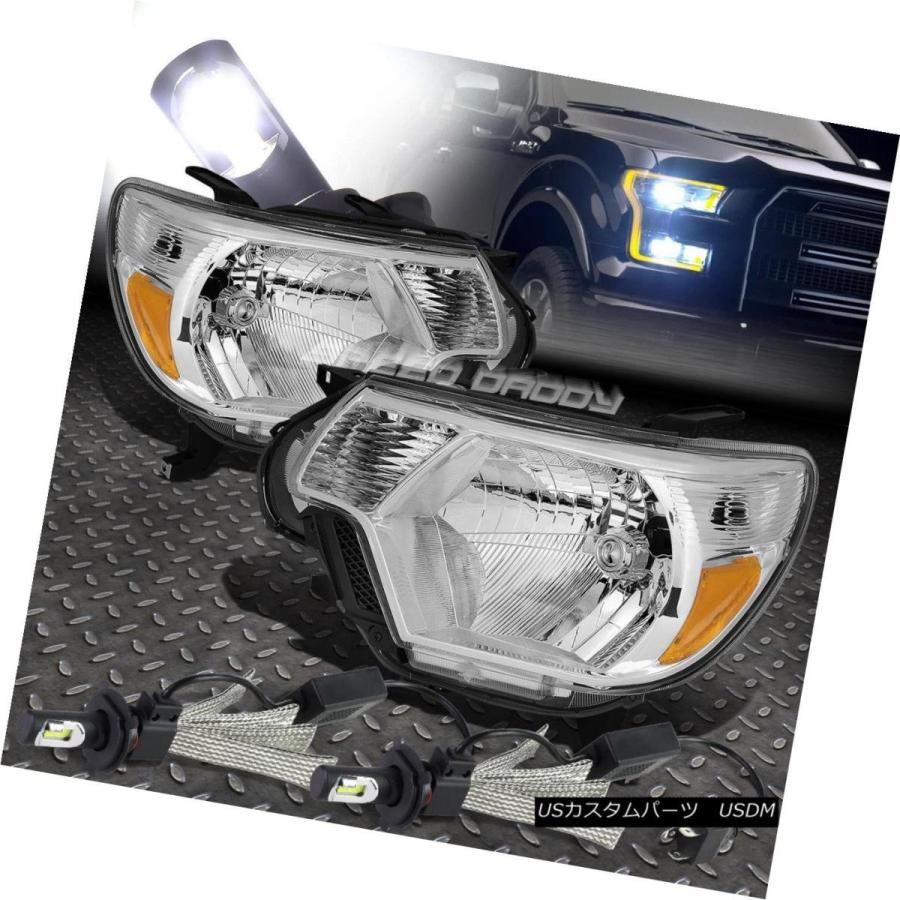 前照灯 CHROME HOUSING HEADLIGHT + AMBE   12-15タコマ用R隅っこ+ 6000K白 その他ライト-ライト、レンズ