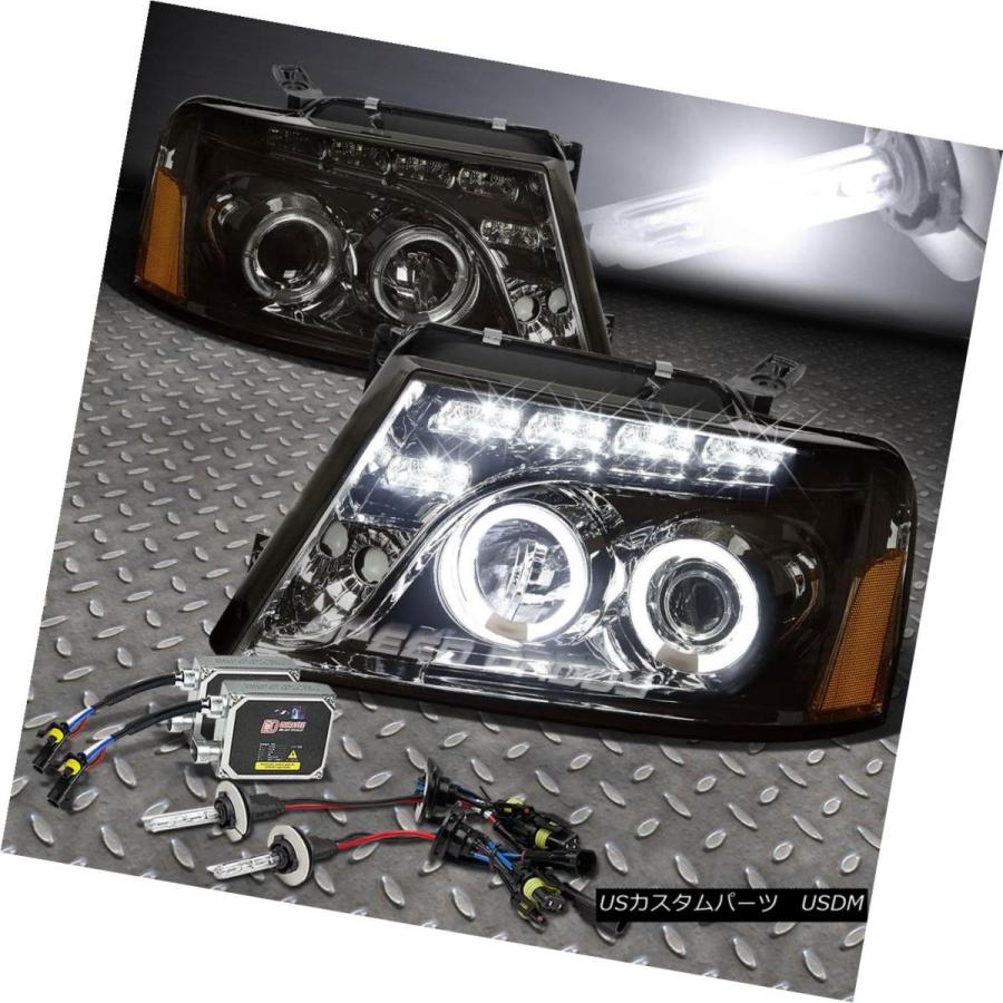 ヘッドライト 喫煙プロジェクターヘッドライト+ AMB  ER信号+ 04000 F150 / MARK LT用6000K HIDキット S