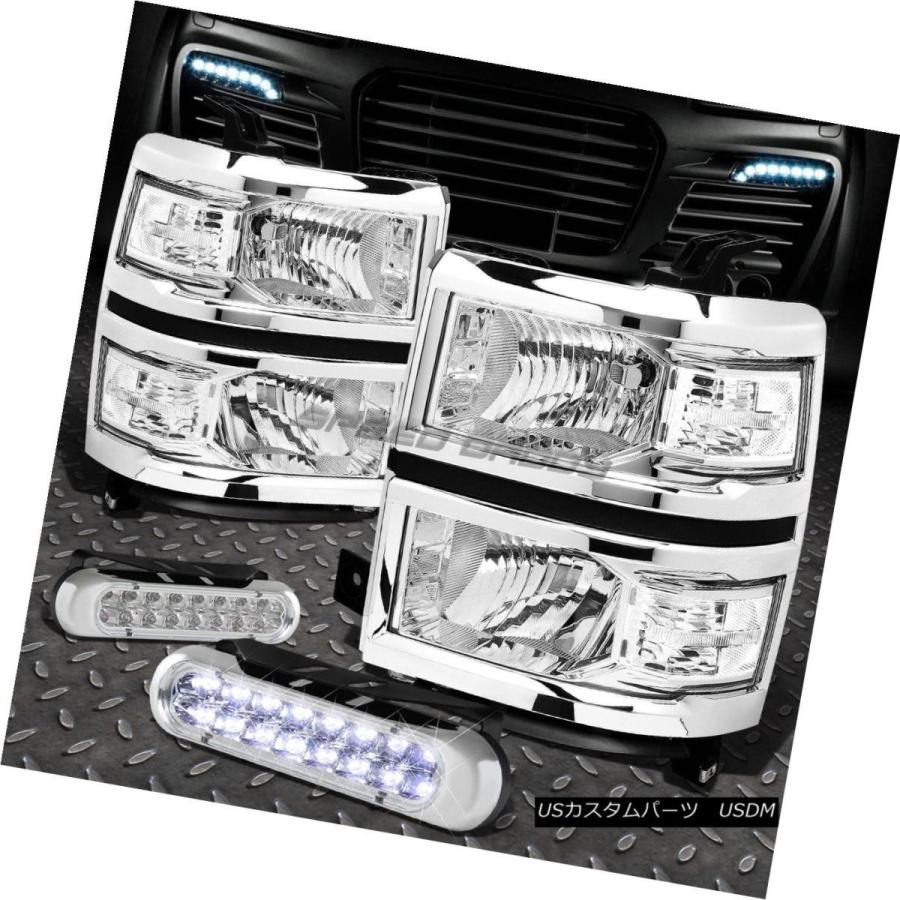 ヘッドライト CHROME HOUSING HEADLIGHT + CLEA   Rコーナー+ 14-15 GMT K2XX用