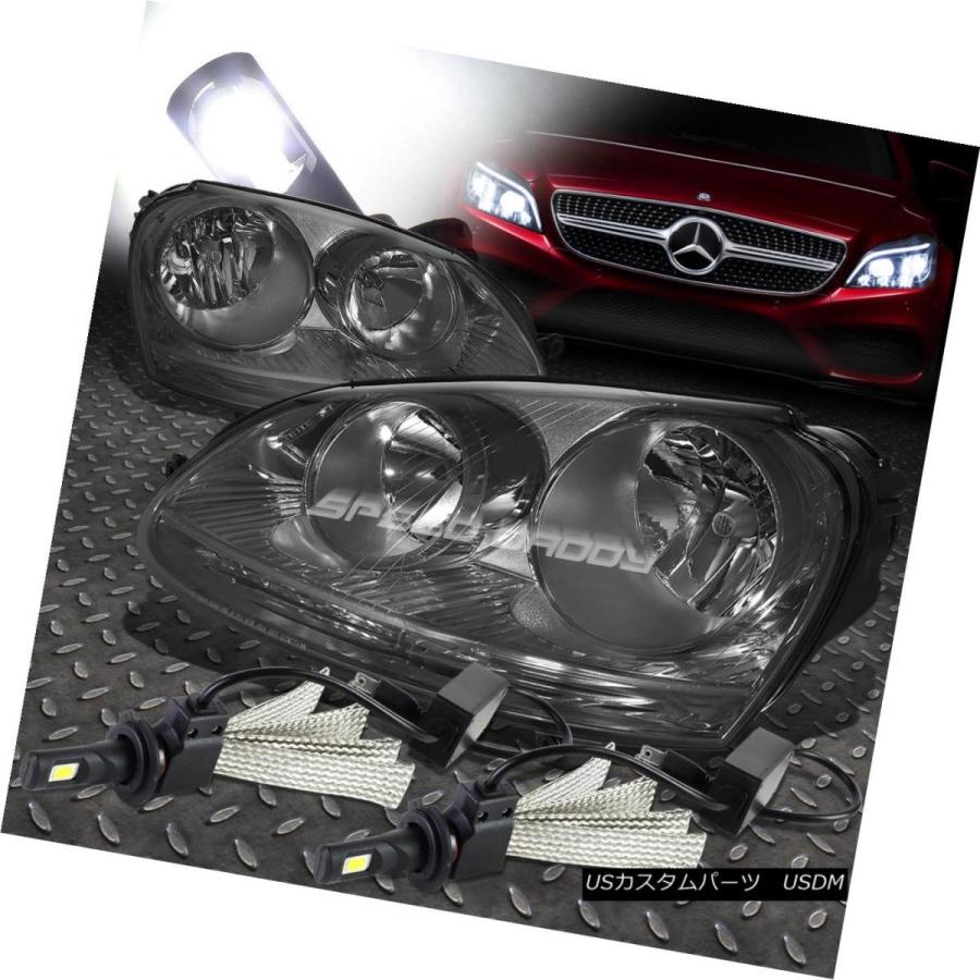 ヘッドライト 5?10WWのJETTA GEN5のためのK HID LEDのペア</ br> SMOKED HOUSING AMBER SIDE HE