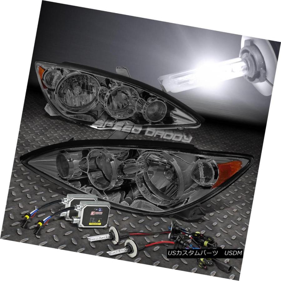ヘッドライト アンバーコーナーSMOKED HEADLIGHT + 6000  k HID BULB +バラストキット05-06 CAMRY