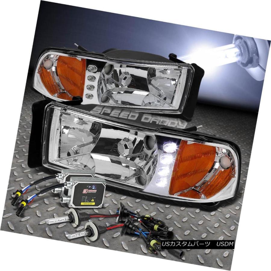 前照灯 CHROME LED 1パソコンクリアレンズヘッドライト+唐きび  94-02 ランダムアクセス記憶装置 TRUCK用ER + 100 その他ライト-自動車-ライト、レンズ