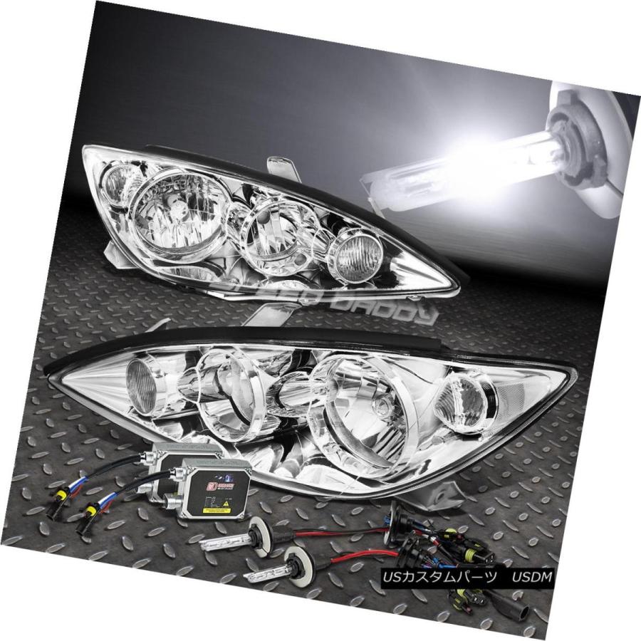 ヘッドライト クリアコーナークロムヘッドライト+ 6000   k HID BULB +バラストキット05-06 CAMRY