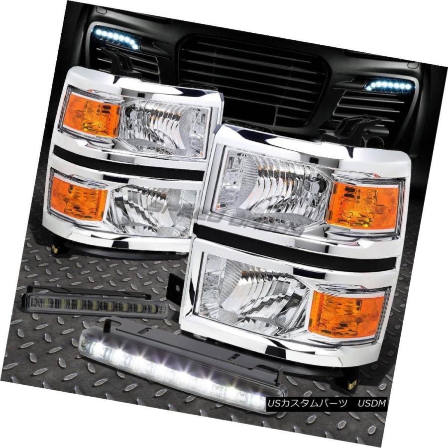 前照灯 CHROME HOUSING HEADLIGHT + AMBE   R隅っこ+ 14-15 GMT K2XXの 車、バイク、自転車-ライト、レンズ-自動車