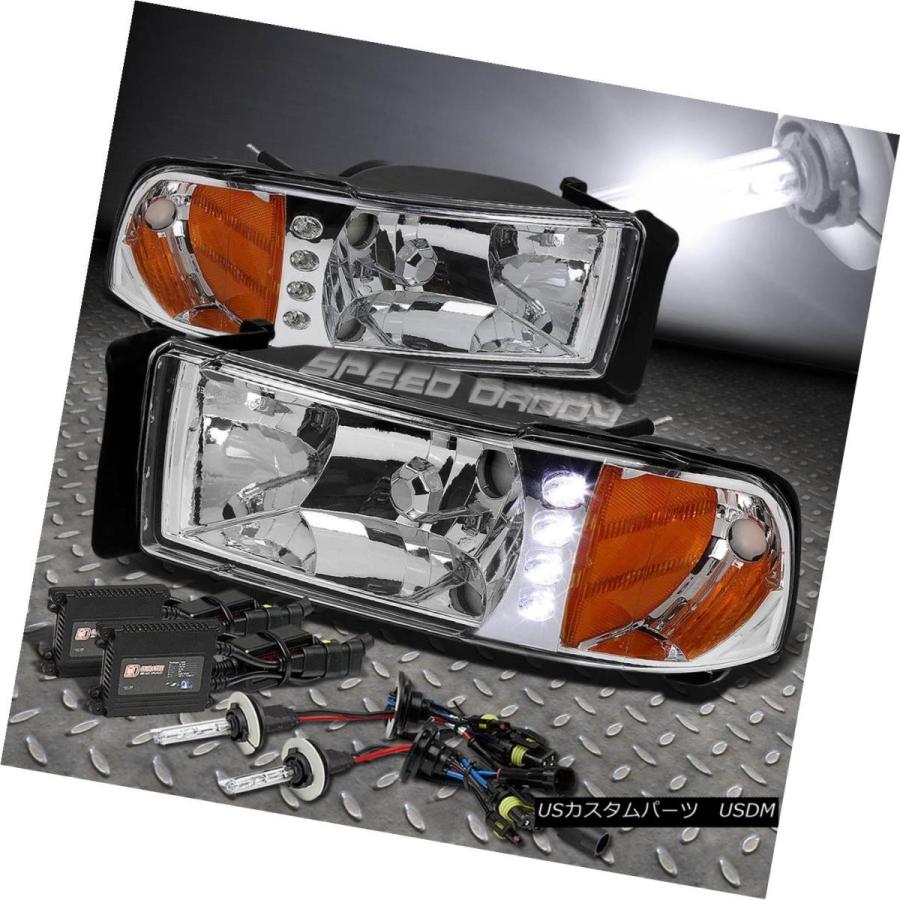 前照灯 CHROME LED 1パソコンクリアレンズヘッドライト+唐きび  94-02 ランダムアクセス記憶装置 TRUCK用ER + 600 自動車-車、バイク、自転車-その他ライト