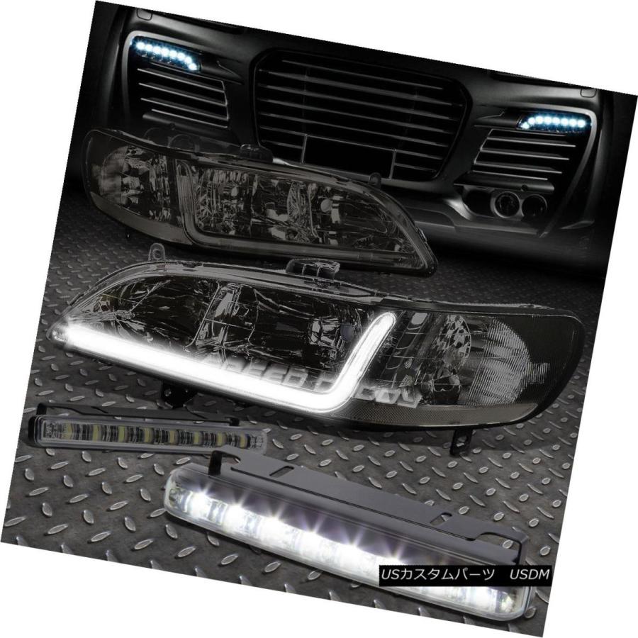 ヘッドライト SMOKED HEADLIGHT + CLEA   Rコーナー+ DRL + 98-02アコーディオンCG用LE