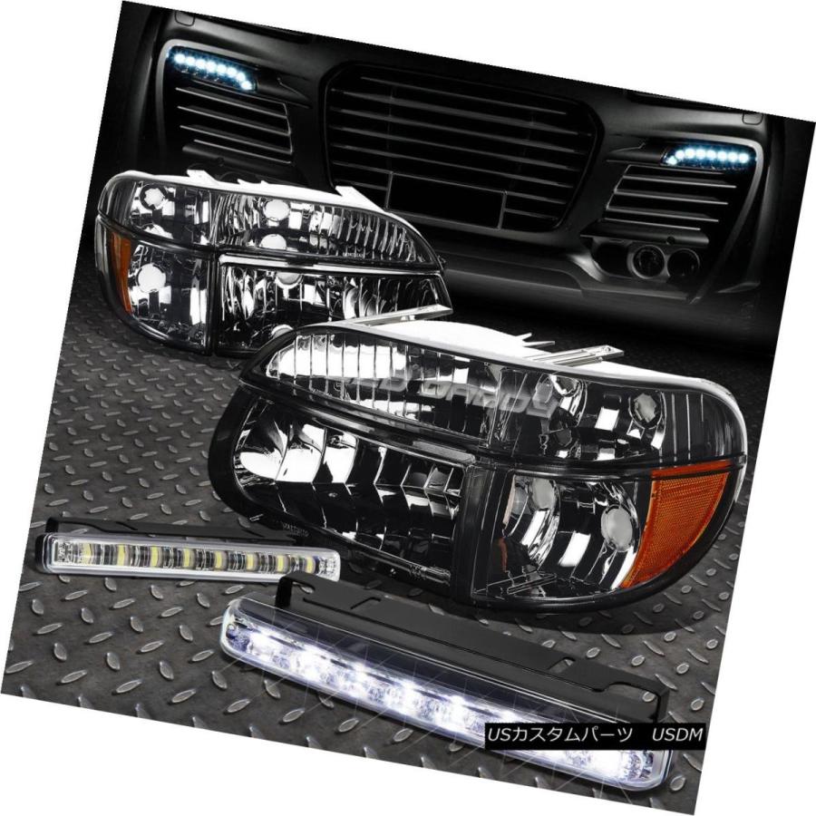 ヘッドライト SMOKED HEADLIGHT + AMBE   R CORNER + 95-01 FORD EXPLORER