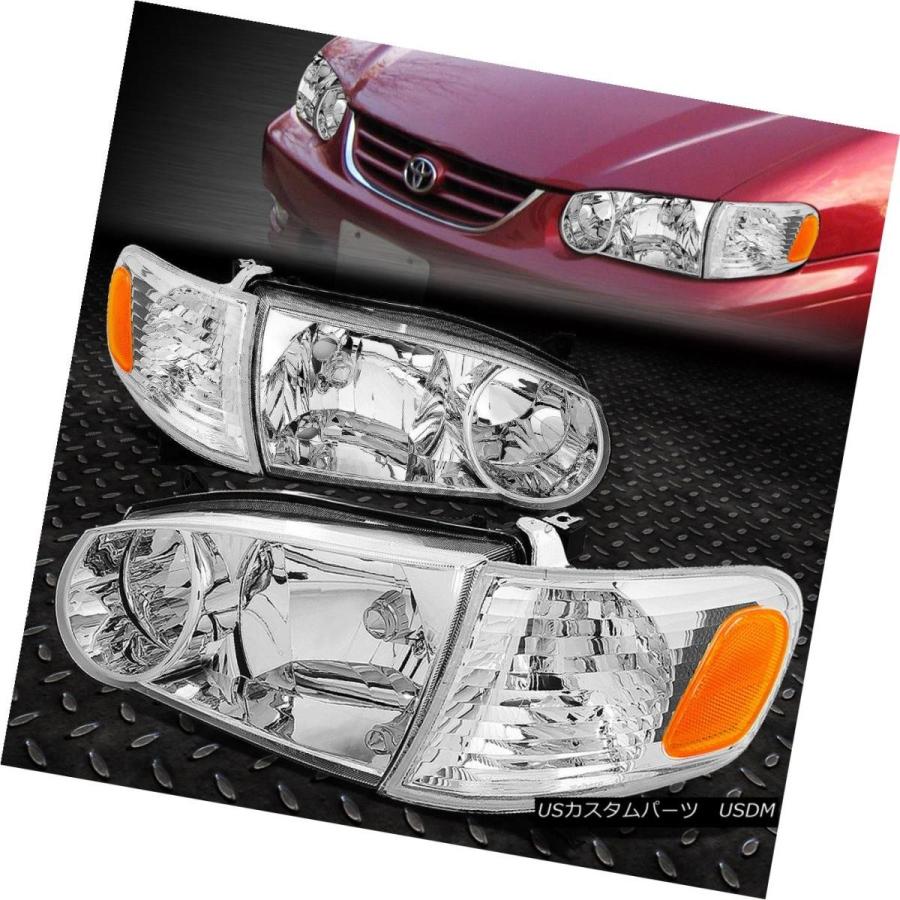 ヘッドライト CHROME HOUSING HEADLIGHT + AMBE   Rコーナー+ 01000 COROLLAの6_1