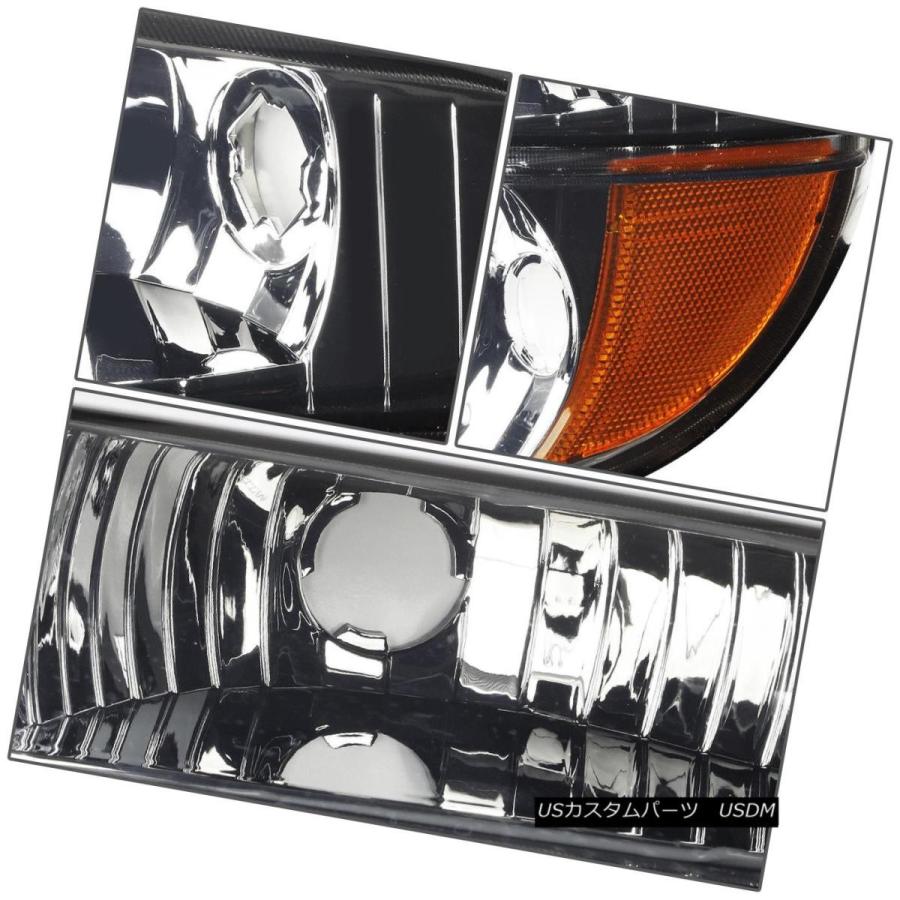 ヘッドライト SMOKED HEADLIGHT + AMBE   Rコーナー+ 95-01 FORD EXPLORER用LEDの画像