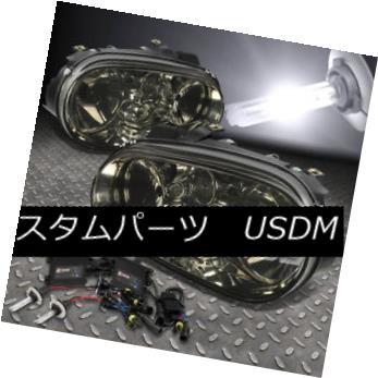 前照灯 スモークヘッドライト+ H7 6000K HID +か細い底積み（99-06フォークウォーグゴルフ/キャブリオMK4） SMOKED ライト、レンズ-その他ライト