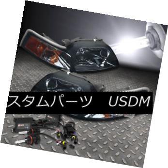 ヘッドライト FITS 99-04 MUSTANG SN-95ヘッドライトアンバーランプ+ 6000K HID +スリムバラスト FITS 99-04