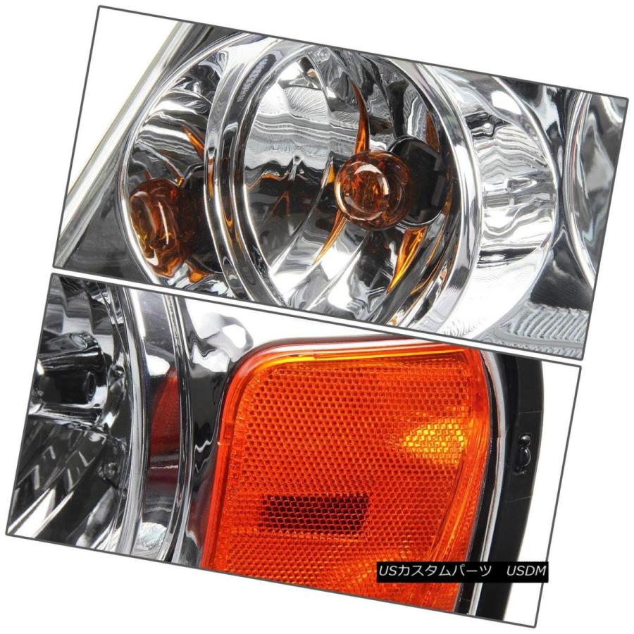 ヘッドライト 04-08 F150 06-08 MARK LT CHROME /アンバーヘッドライト+ H13 6000K HID +スリムバラストの画像